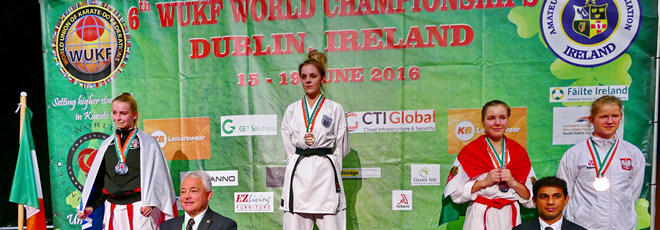 Radn�ti Bettina - kumite Vil�gbajnoki 3. helyezett (Open)